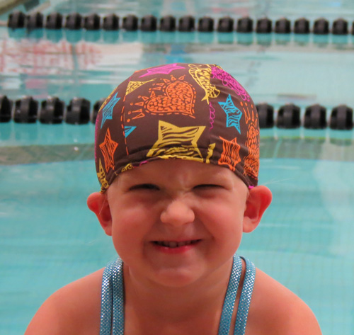 Lycra Swim Cap - Happy Girl