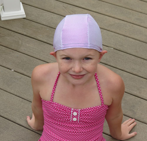Lycra Swim Cap - Light Pink Sparkle