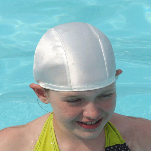 Lycra Swim Cap - White Pearl