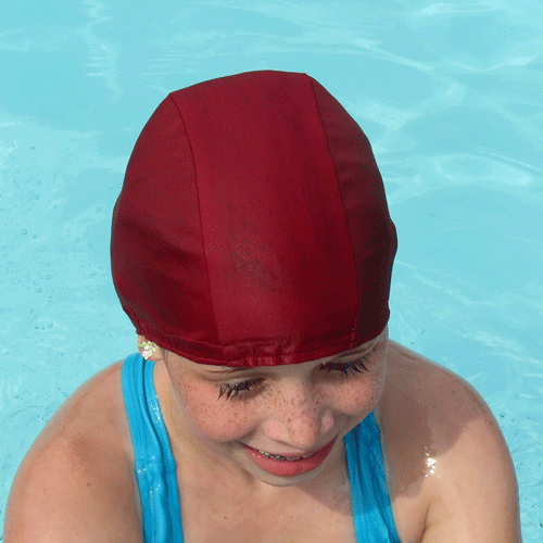 Lycra Swim Cap - Deep Red