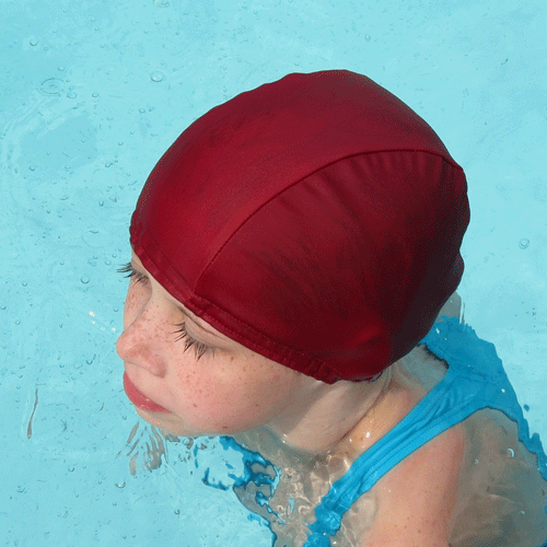 Lycra Swim Cap - Deep Red