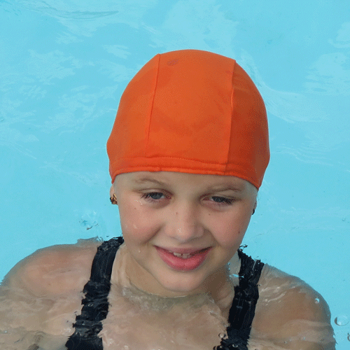 Lycra Swim Cap - Orange