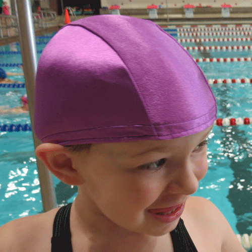 Lycra Swim Cap - Plum