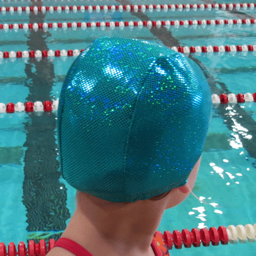Lycra Swim Cap - Teal Sparkle