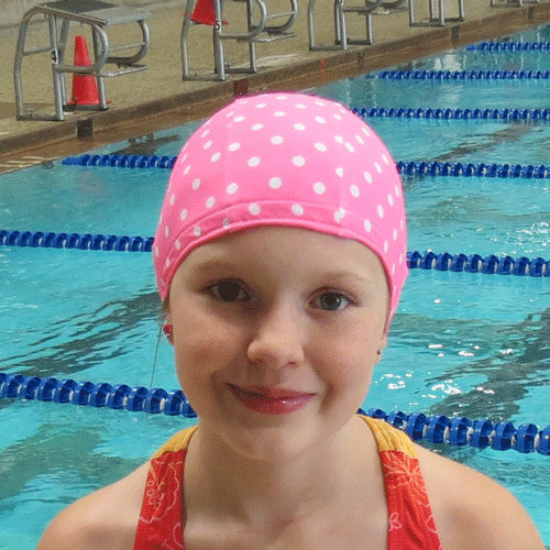 Lycra Swim Cap - Pink Polka Dot