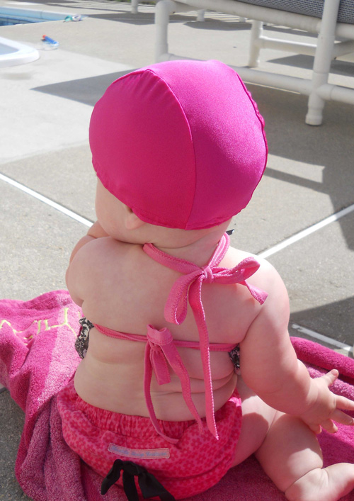 Lycra Swim Cap - Pink Raspberry