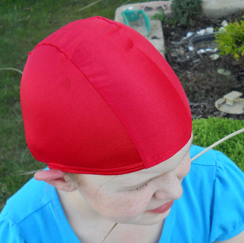 Lycra swim cap - Red