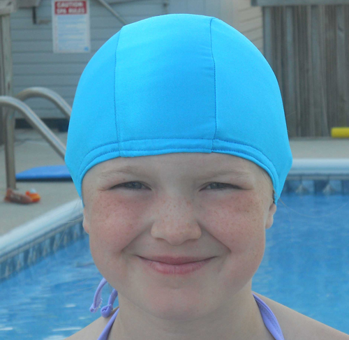 Lycra Swim Caps - Turquoise Blue